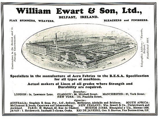 William Ewart Belfast: Aero Fabrics                              