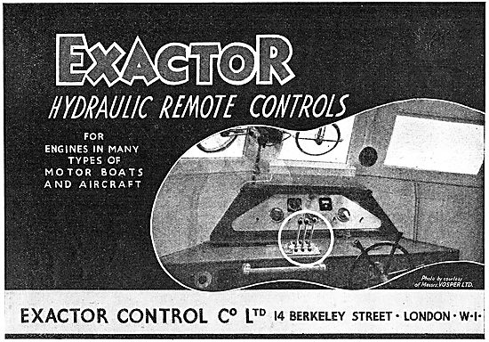 Exactor Hydraulic Remote Controls 1942                           