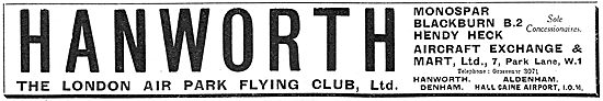 Hanworth - Aircraft Exchange & Mart - London Air Park Flying Club