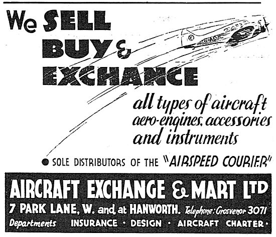 Aircraft Exchange & Mart, Hanworth Aerodrome                     