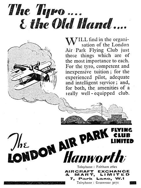 Aircraft Exchange & Mart - London Air Park Hanworth Flying Club  