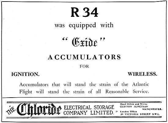 Chloride Batteries. Exide Accumulators                           