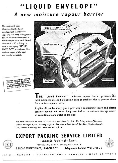Export Packing Service - Liquid Envelope Corrosion Inhibitor     
