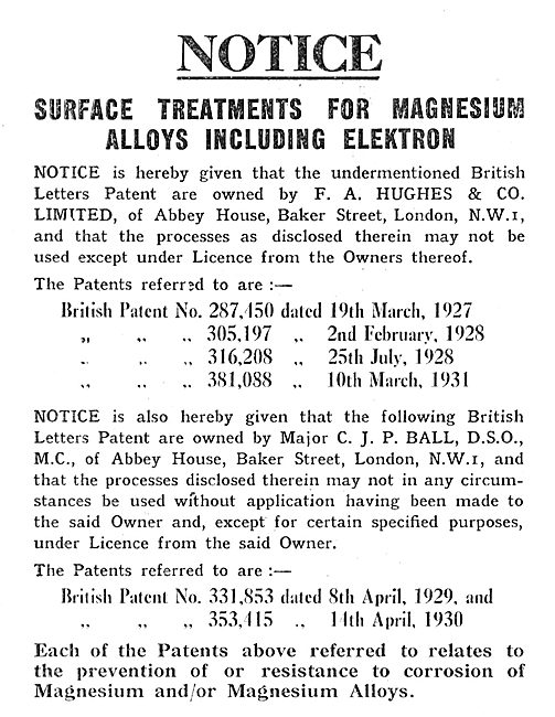 F.A.Hughes Elektron - Magnesium-Zirconium - Alloys               