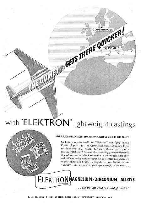 F A Hughes Lightweight Elektron Castings For Aircraft            