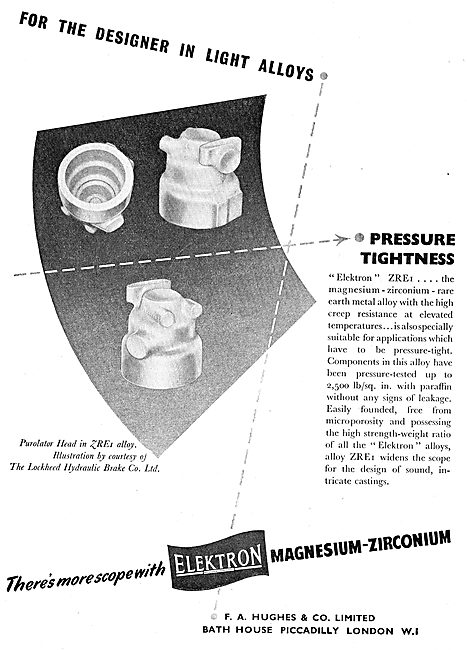 F.A.Hughes Elektron - Magnesium-Zirconium - Light Alloys         