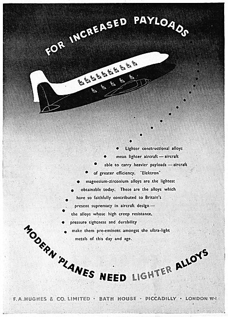 F.A.Hughes Elektron - Magnesium-Zirconium - Light Alloys         