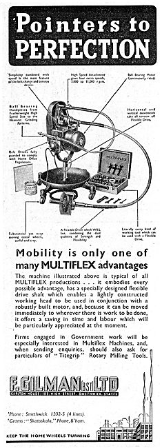 F.Gilman Flexible Drives For Workshop Tools                      