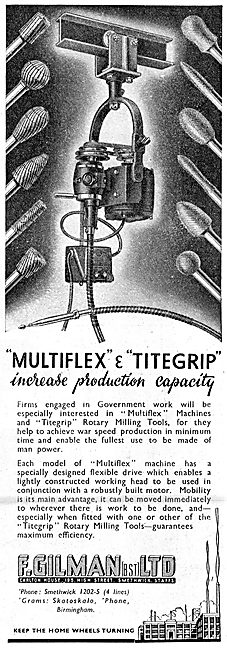 F.Gilman Flexible Drive Equipment. Multiflex & Titegrip          