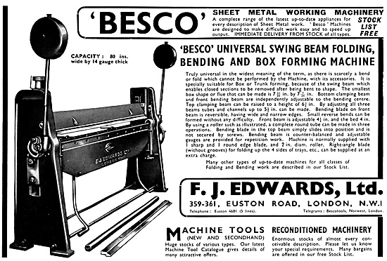 Besco Machine Tools: Besco Bendinbg & Box Forming Machine        