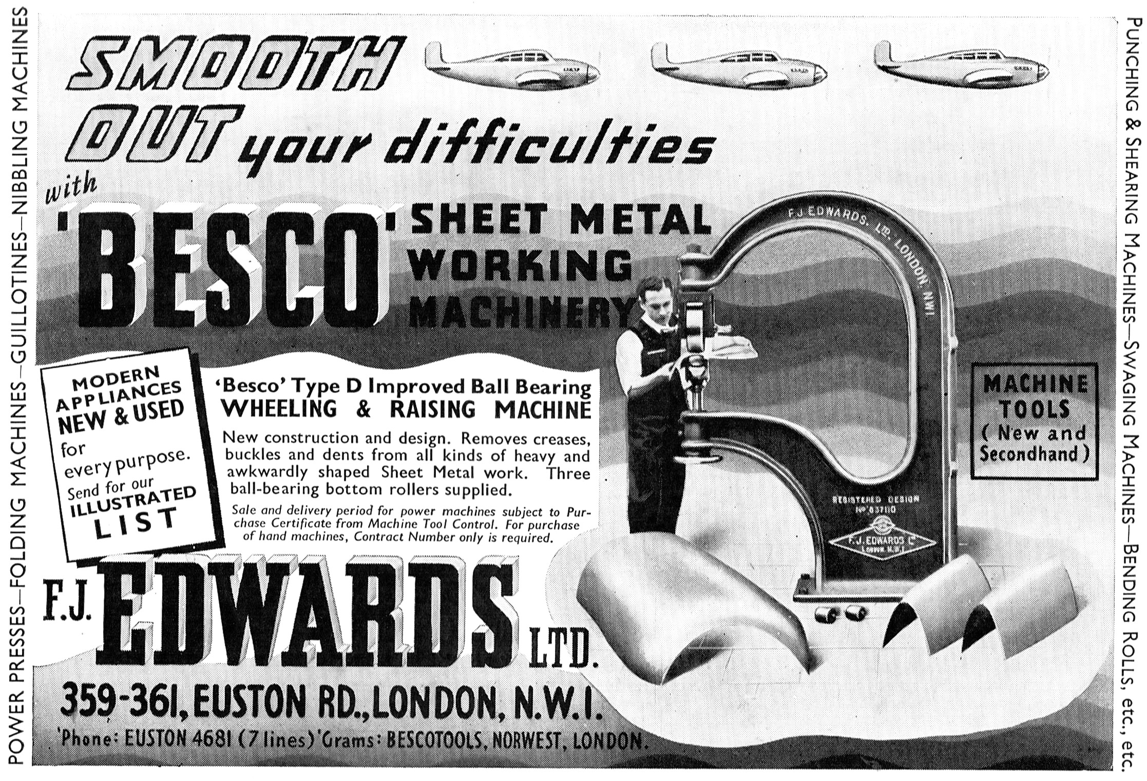 F.J.Edwards Machine Tools: Besco Sheet Metal Working Machines    