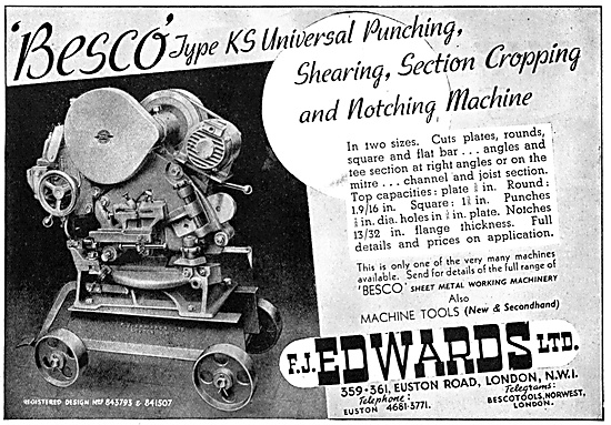 F.J.Edwards KS Universal Punching, Shearing, Cropping & Notching 