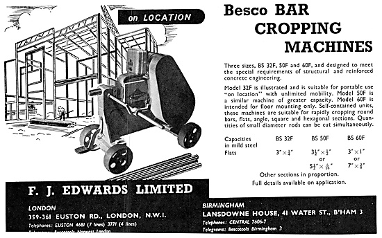 F.J.Edwards Machine Tools: BESCO Bar Cropping Machine            