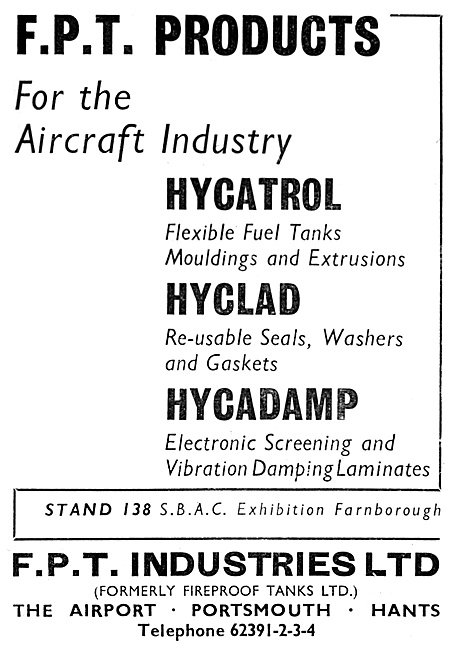 FPT Industries - HYCLAD Seals, Extrusions. Hycatrol Fuel Tanks   