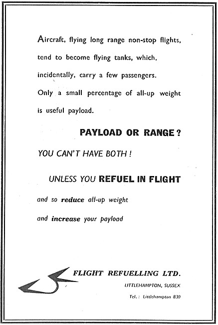 Flight Refuelling. Air To Air Refuelling                         