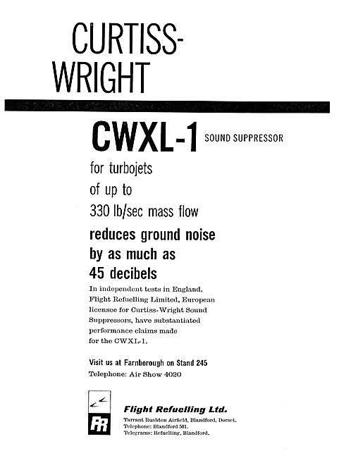 Flight Refuelling CWXL-1 Sound Supressor For Turbojets           