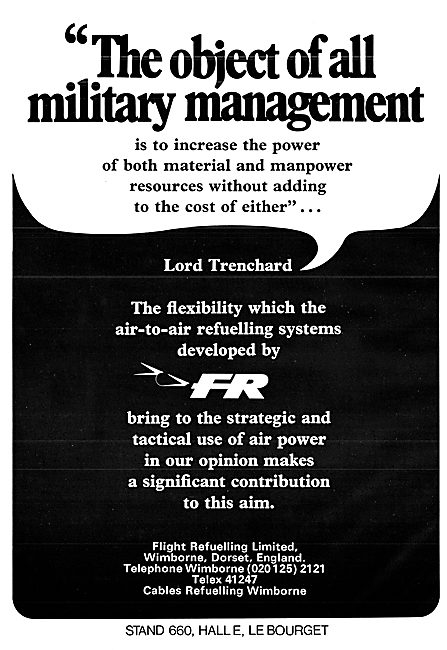 Flight Refuelling Limited. FR Air-To-Air Refuelling Systems      