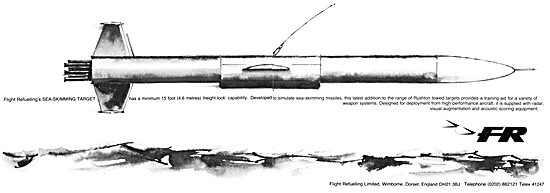 Flight Refuelling Sea Skimming Target - FR Towed Targets         