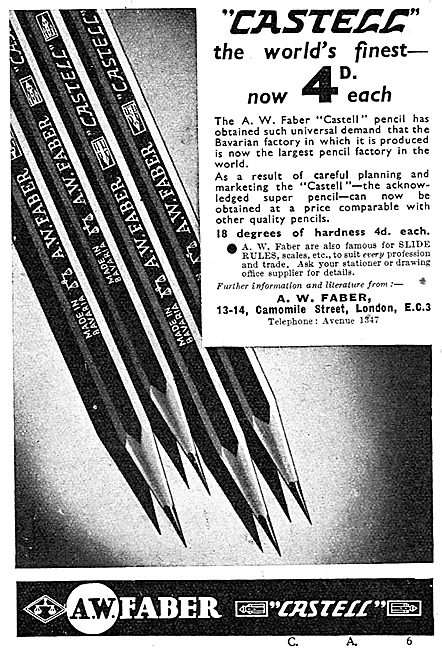 Faber Castell Draughtsmens' Pencils                              
