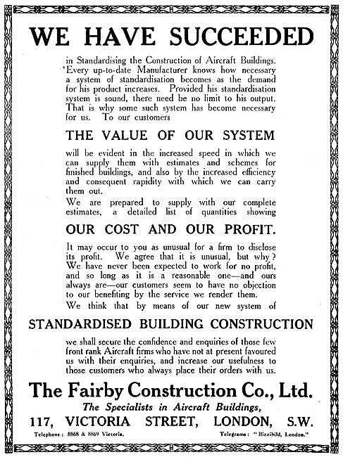 Fairby Construction Co - Aircraft Hangars                        