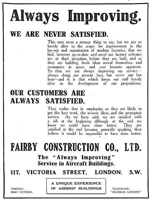 Fairby Construction Co - Aircraft Hangars                        