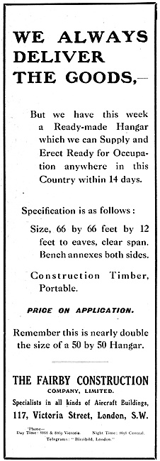 Fairby Construction Aircraft Hangars                             