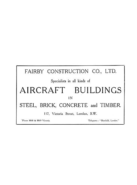Fairby Construction Company - Airfield Buildings & Factories     