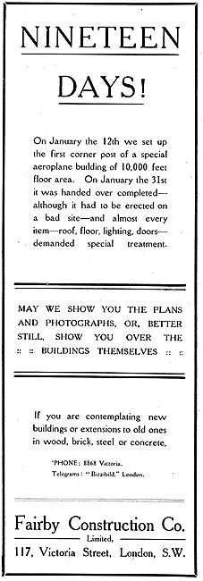 Fairby Construction Co - Aircraft Hangars                        