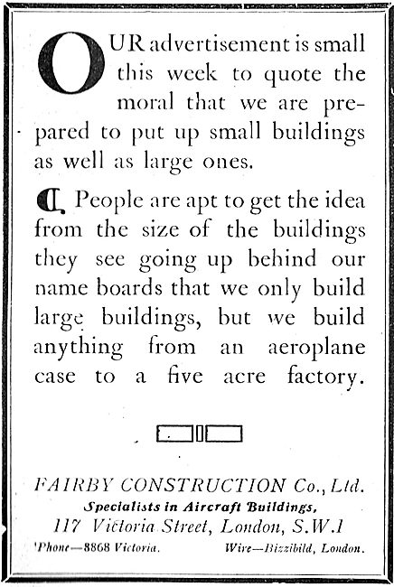 Fairby Construction Co Ltd - Specialists In Aircraft Buildings   