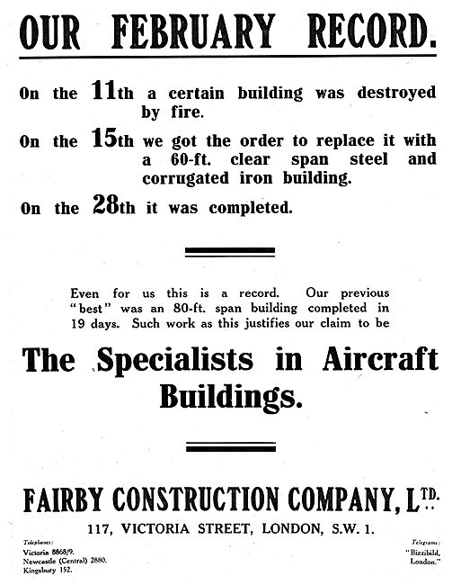 Fairby Construction - Aircraft Hangars                           