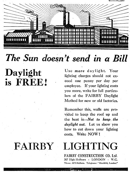 Fairby Construction Co Ltd - Fairby Factory Lighting             