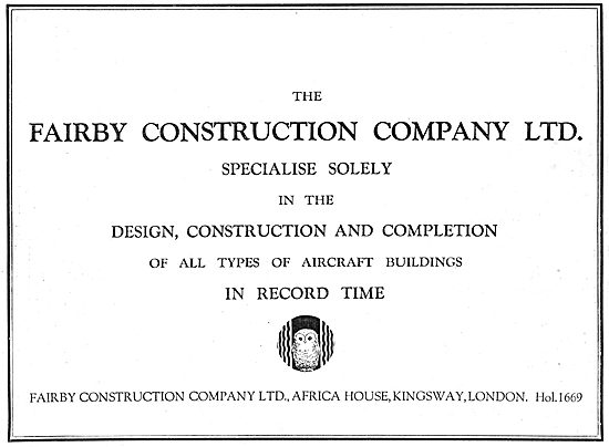 Fairby Construction Co Ltd - Aircraft Buildings                  