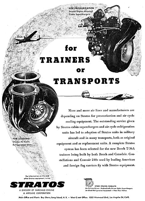 Fairchild Stratos Air Cycle Refrigeration Unit For Aircraft      