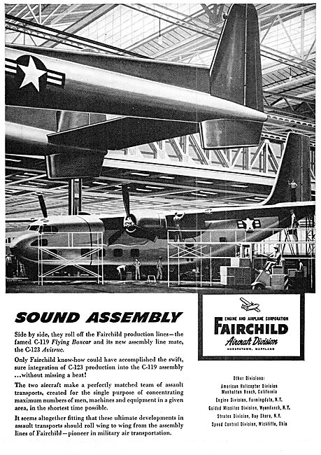 Fairchild C-119 Flying Boxcar - Fairchild C-123 Airtruc          