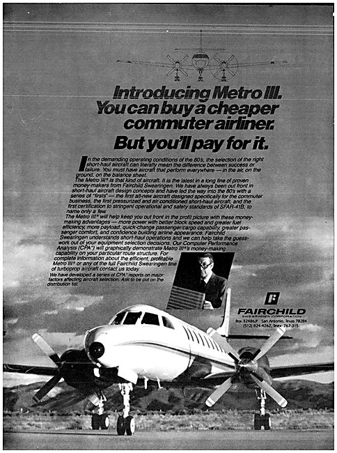 Fairchild Metro III - Swearingen Metro III                       