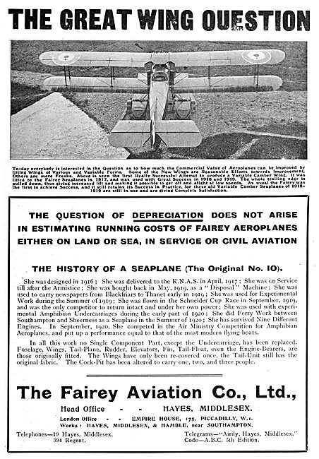 Fairey Seaplanes & Amphibians                                    