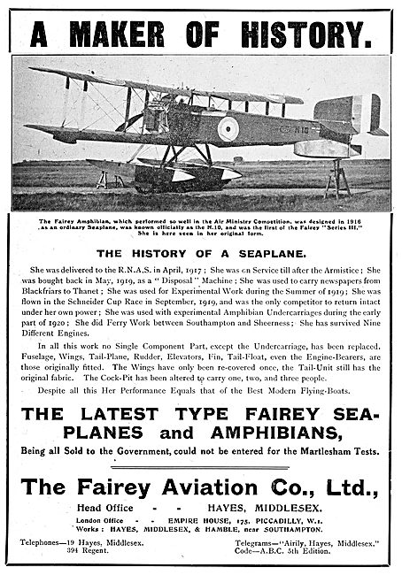Fairey Amphibian                                                 