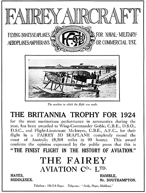 Fairey 3D Seaplane                                               