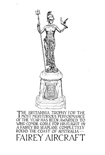 Fairey IIID Britannia Trophy                                     
