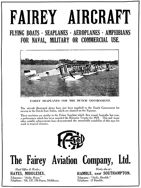 Fairey Aircraft                                                  