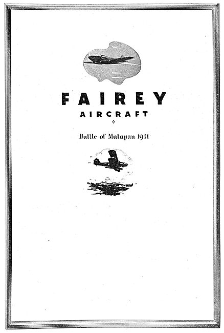 Fairey Aircraft - Battle Of Matapan 1941                         