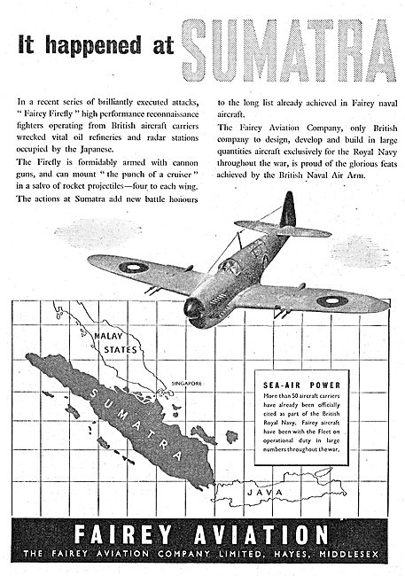 Fairey Aircraft - Sumatra                                        