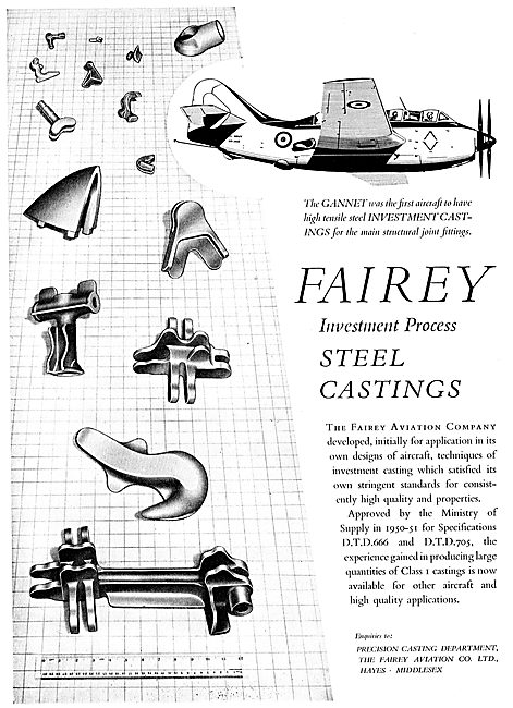 Fairey Aviation Steel Castings                                   