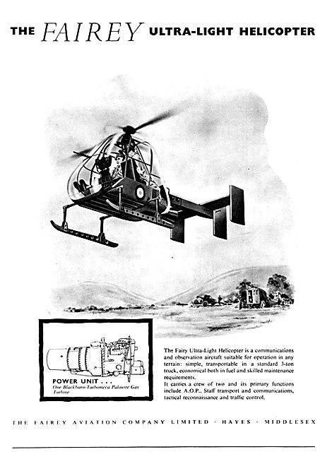 Fairey Ultra-Light Helicopter                                    