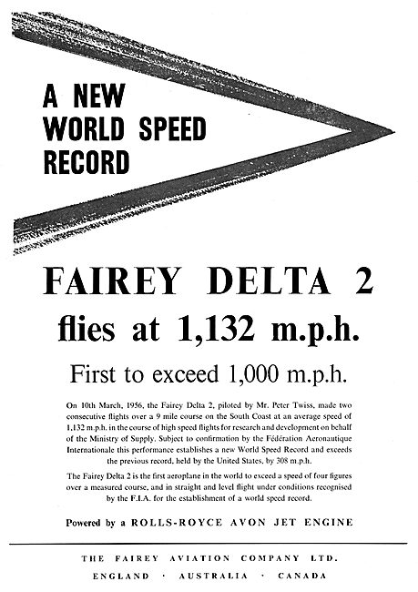 Fairey Delta FD2                                                 