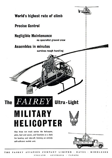 The Fairey Ultra-Light Military Helicopter                       
