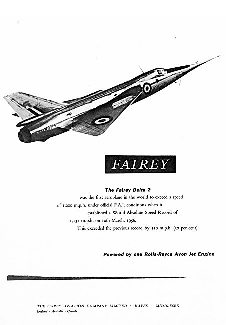Fairey Delta 2 - FD2                                             