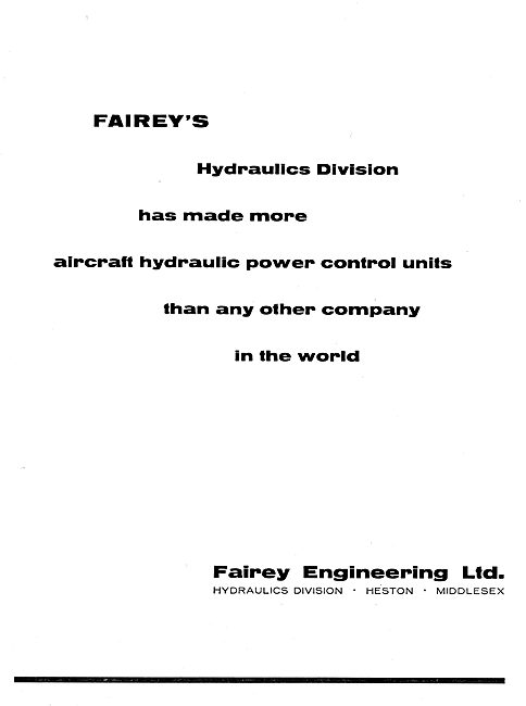 Fairey Hydraulic Power Controls                                  