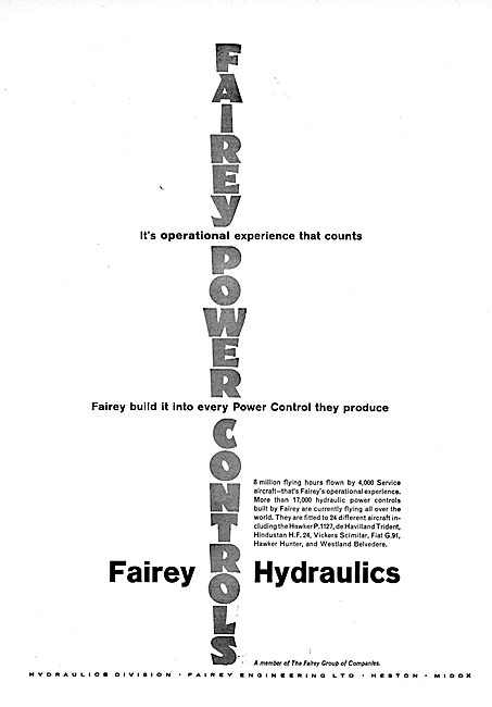 Fairey Hydraulics - Power Controls                               