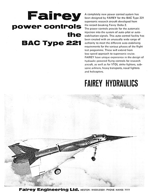 Fairey Hydraulics & Power Flying Controls                        